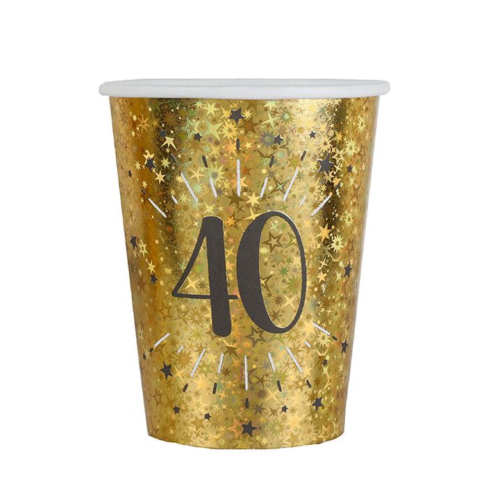 Bicchieri 40 Anni Pz.10 main product photo