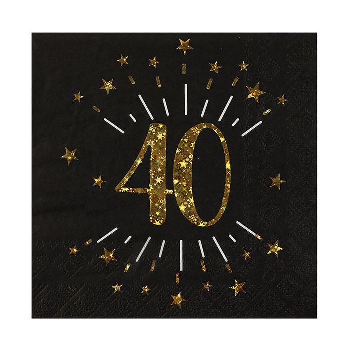 Tovaglioli 40 Anni Pz.10 main product photo