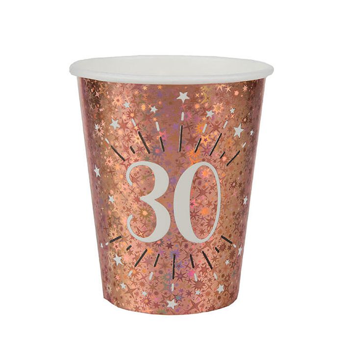 Bicchieri 30 Anni Rose Gold Pz.10 main product photo