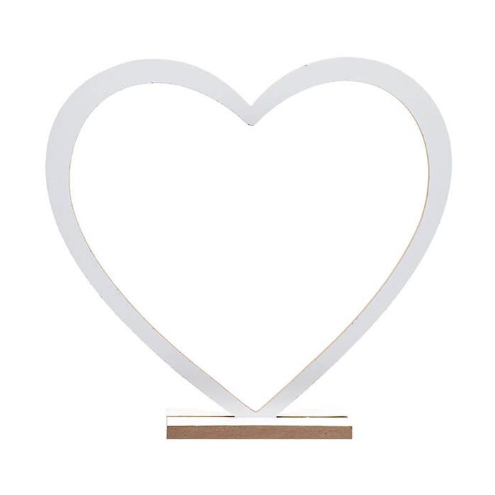 Decorazione Tavola Cuore Bianco Pz.1 main product photo