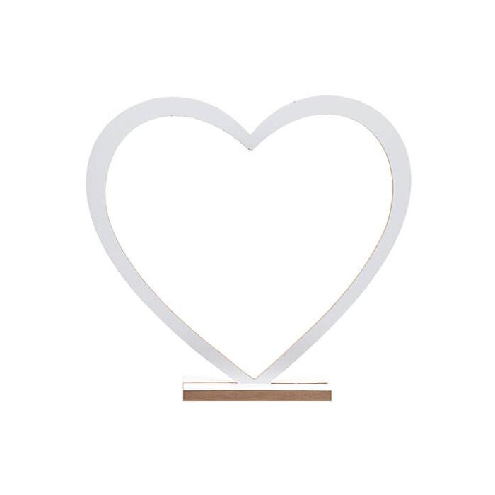 Decorazione Tavola Cuore Bianco Pz.1 main product photo
