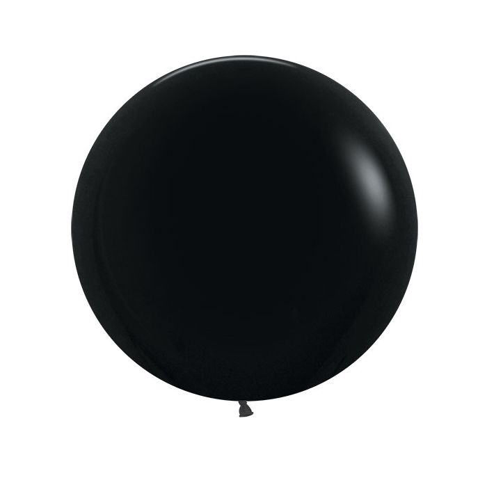 Palloncino Nero (080) 24" Pz.3 Colore Standard Cm.60 main product photo