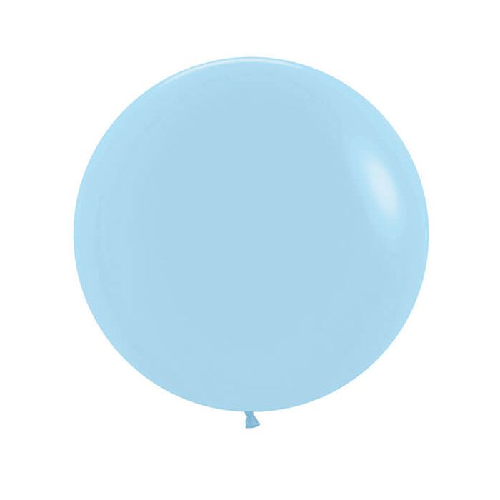 Palloncino Azzurro (640) 24" Pz.3 Colore Pastello Cm.60 main product photo