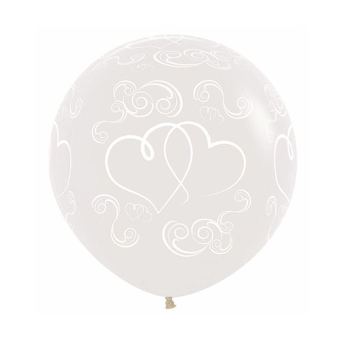 Palloncino cuore incrociato (24") pz.3 main product photo