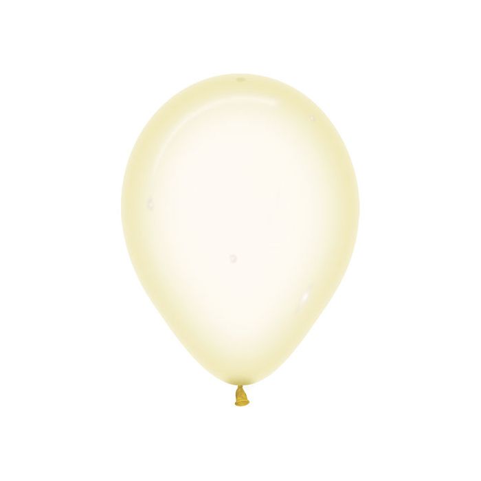 Palloncino Giallo (321) 5" Pz.100 Colore Crystal Pastel Cm.15 main product photo
