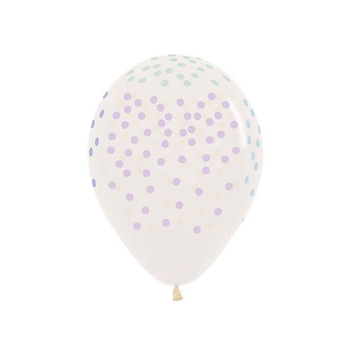 Palloncino confetti pastel (12") pz.50 main product photo