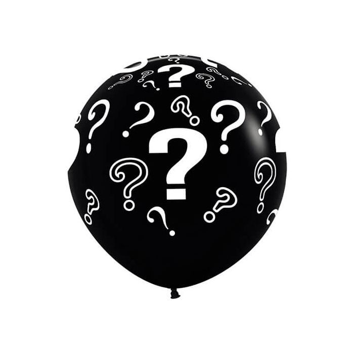 Palloncino Maschio O Femmina ? (36")pz.1 Colore Standard Nero 080 Stampa Bianca Cm.90 main product photo