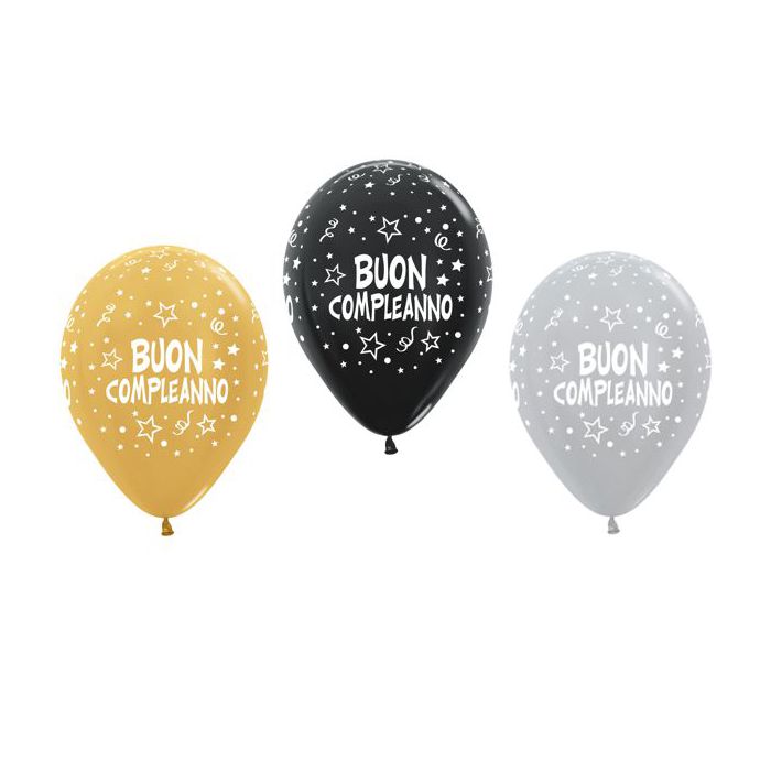 Palloncino Compleanno 12"" Pz.50 main product photo