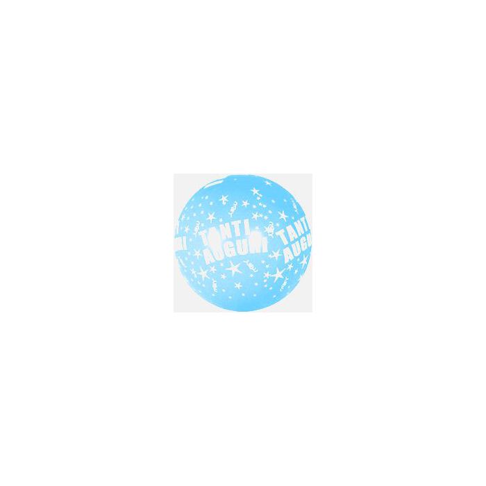 Palloncino Tanti Auguri (36") Pz.5 Colore Pastello Blu 140 Stampa Bianca Cm.90 main product photo