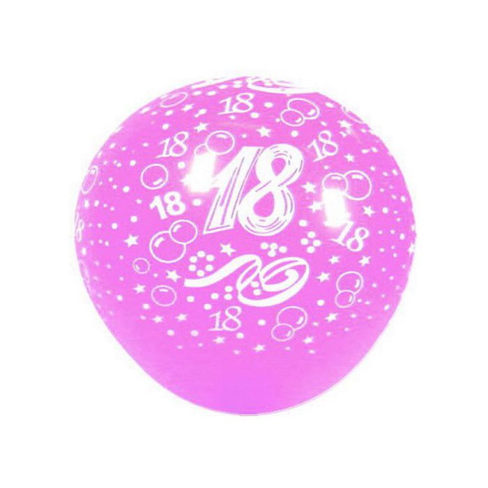 Palloncino 18 Anni (36") Pz.5 Colore Standard Rosa 009 Stampa Bianca Cm.90 main product photo