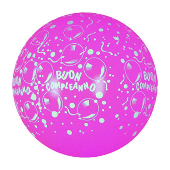 Palloncino Buon Compleanno (36") Pz.5 Colore Standard Fuxia 012 Stampa Bianca Cm.90 main product photo