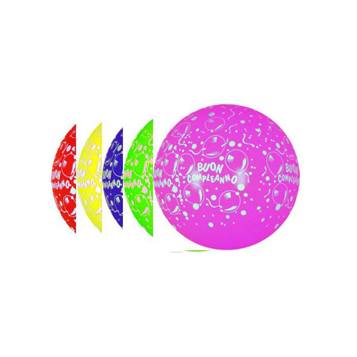 Palloncino Buon Compleanno 36" Pz.10 Colore Standard Assortito Stampa Bianca Cm.90 main product photo