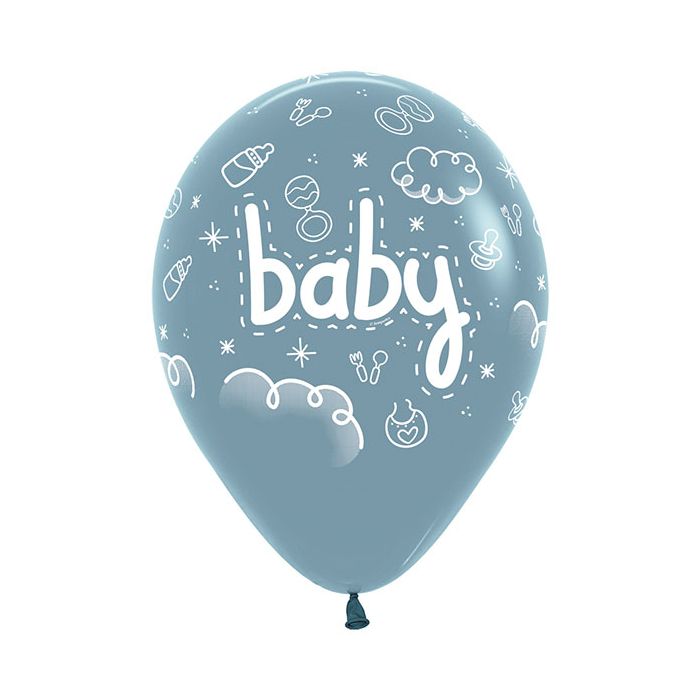 Palloncino Baby Dusk Blue (140) 12"pz.50 main product photo