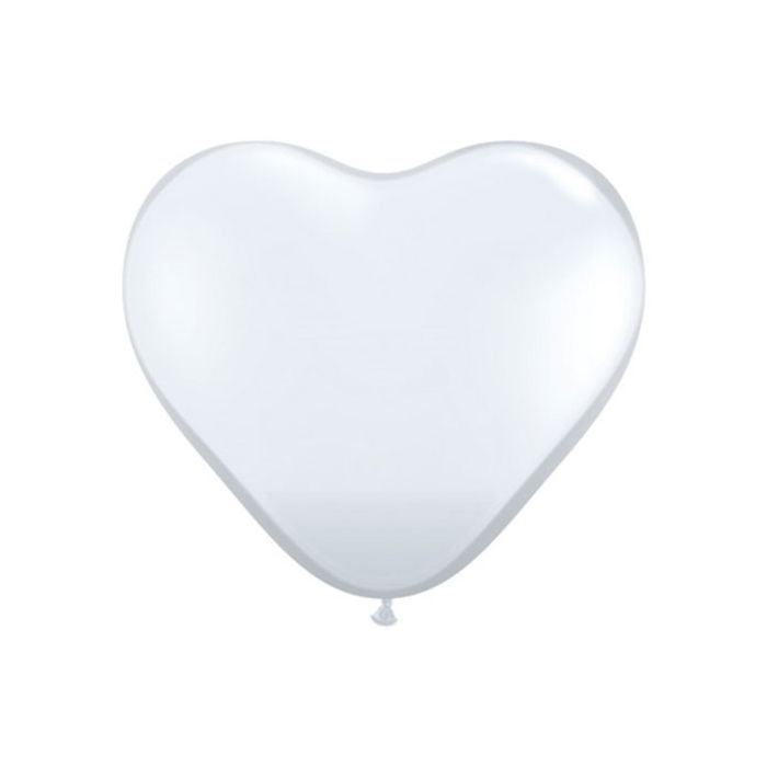 Palloncino Cuore Bianco (005) 12" Pz.100 Colore Standard Cm.30 main product photo