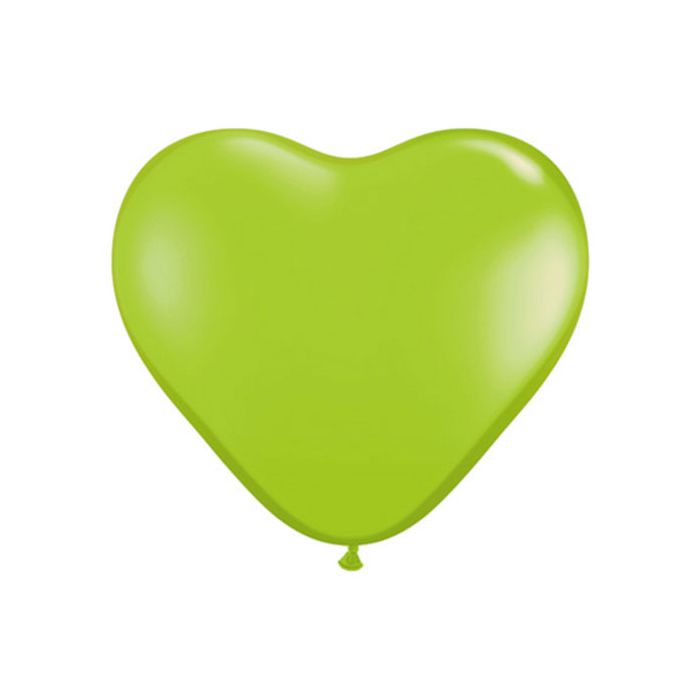 Palloncino Cuore Verde (031) 12" Pz.100 Colore Standard Verde Lime Cm.30 main product photo