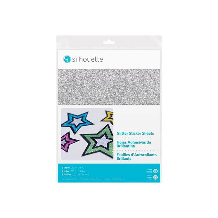 Carta Adesiva Glitter per Silhouette – Effetto Brillante Creativo main product photo