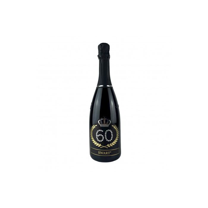 Bottiglia con Cristalli Lucidi – Regalo Elegante per 60 Anni main product photo