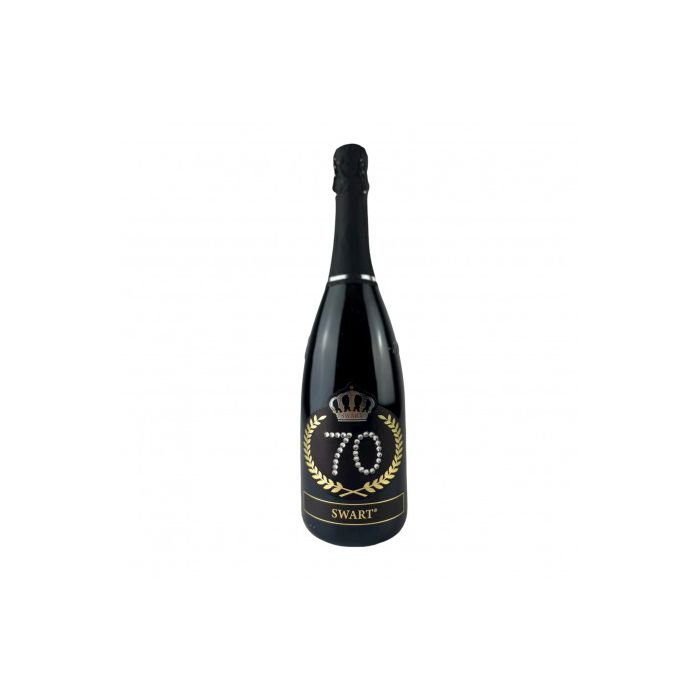 Bottiglia con Cristalli – Regalo Raffinato per 70 Anni main product photo