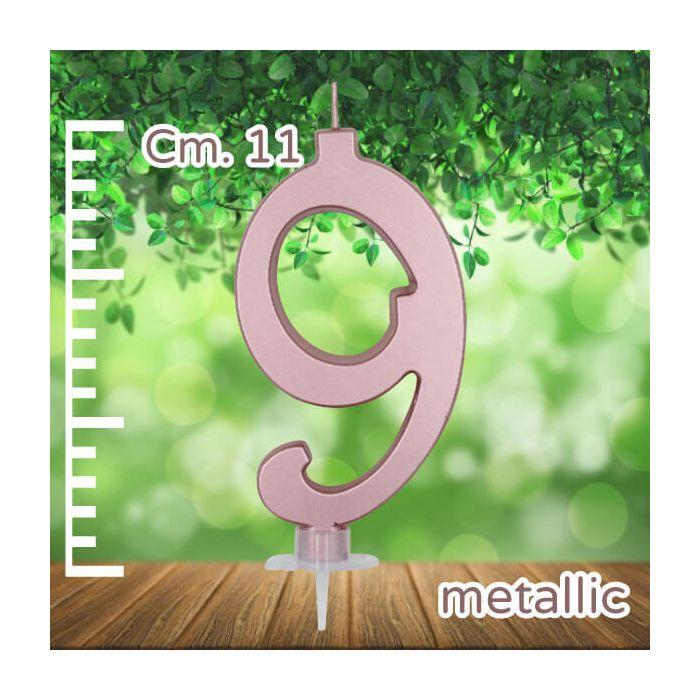 Candelina Numero 9 Rose Gold Pz.1 main product photo